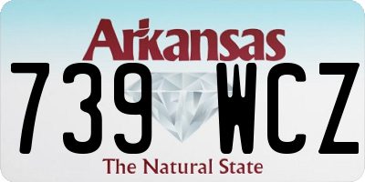AR license plate 739WCZ