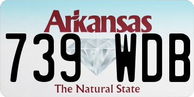 AR license plate 739WDB