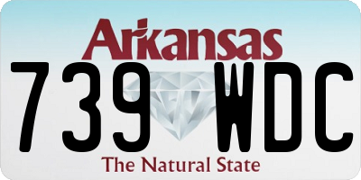 AR license plate 739WDC