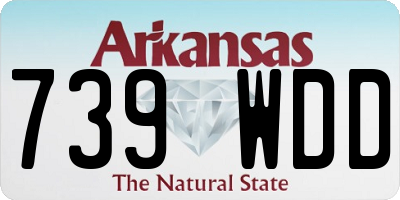 AR license plate 739WDD