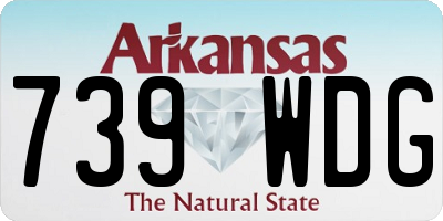 AR license plate 739WDG