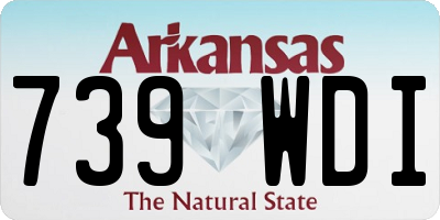AR license plate 739WDI
