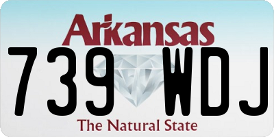 AR license plate 739WDJ