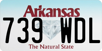 AR license plate 739WDL