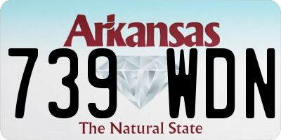 AR license plate 739WDN