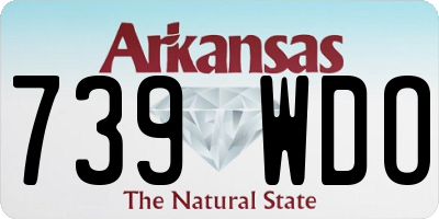 AR license plate 739WDO