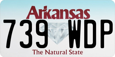AR license plate 739WDP