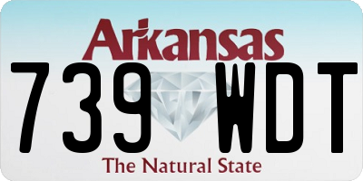 AR license plate 739WDT