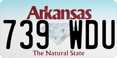 AR license plate 739WDU