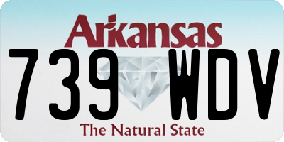 AR license plate 739WDV
