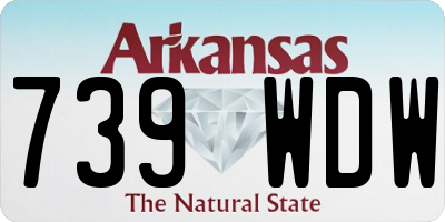AR license plate 739WDW