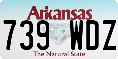 AR license plate 739WDZ