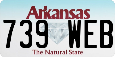 AR license plate 739WEB