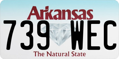 AR license plate 739WEC