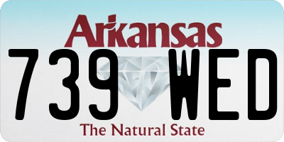AR license plate 739WED