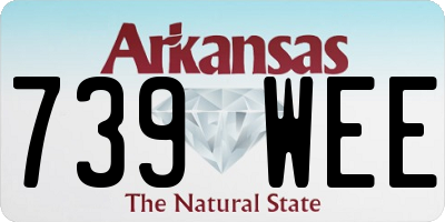 AR license plate 739WEE