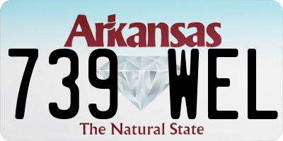 AR license plate 739WEL