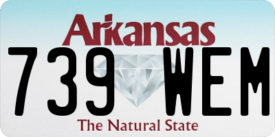 AR license plate 739WEM