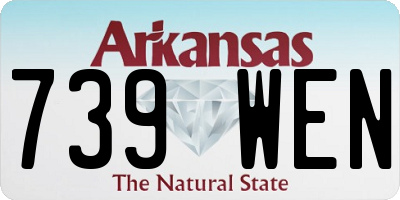 AR license plate 739WEN