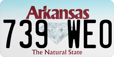 AR license plate 739WEO