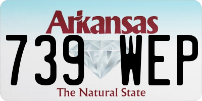 AR license plate 739WEP