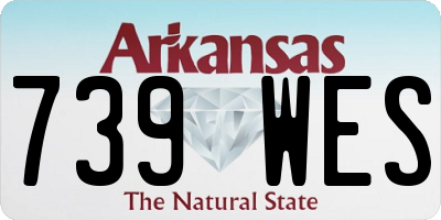 AR license plate 739WES