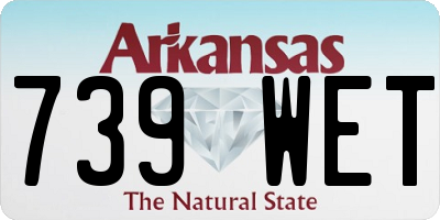 AR license plate 739WET