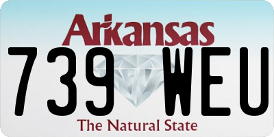 AR license plate 739WEU