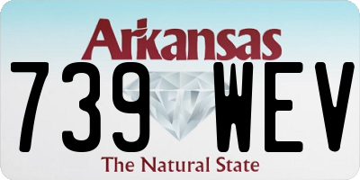 AR license plate 739WEV