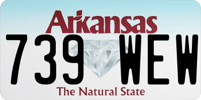 AR license plate 739WEW