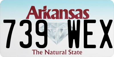 AR license plate 739WEX
