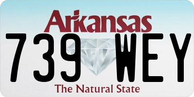 AR license plate 739WEY