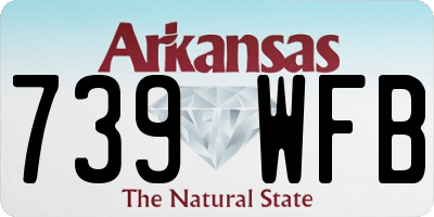 AR license plate 739WFB