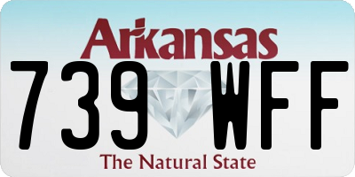 AR license plate 739WFF