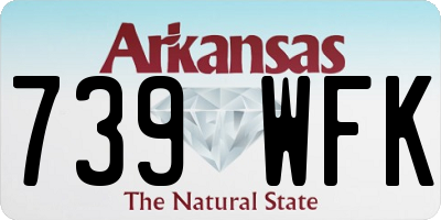 AR license plate 739WFK