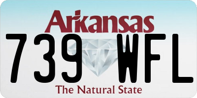AR license plate 739WFL