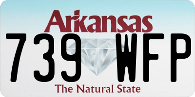 AR license plate 739WFP