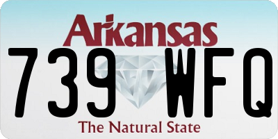 AR license plate 739WFQ