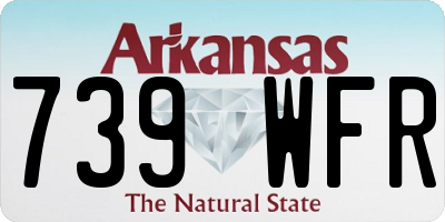 AR license plate 739WFR