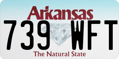 AR license plate 739WFT