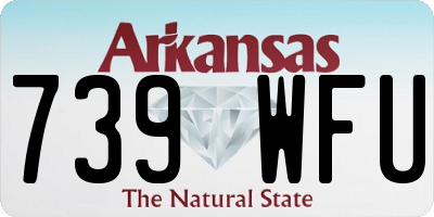 AR license plate 739WFU