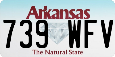 AR license plate 739WFV