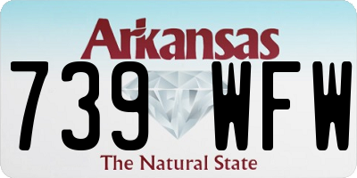 AR license plate 739WFW