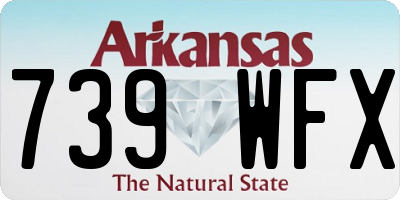 AR license plate 739WFX