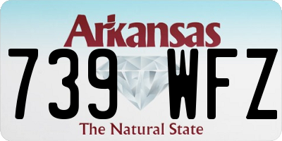 AR license plate 739WFZ