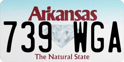 AR license plate 739WGA