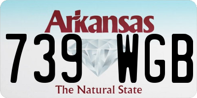AR license plate 739WGB