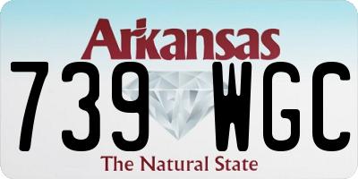 AR license plate 739WGC