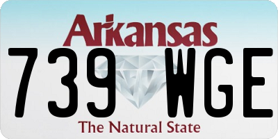AR license plate 739WGE