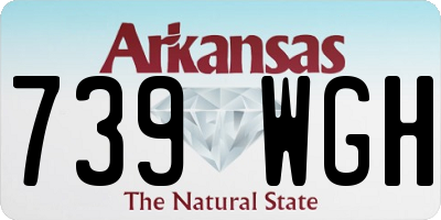 AR license plate 739WGH